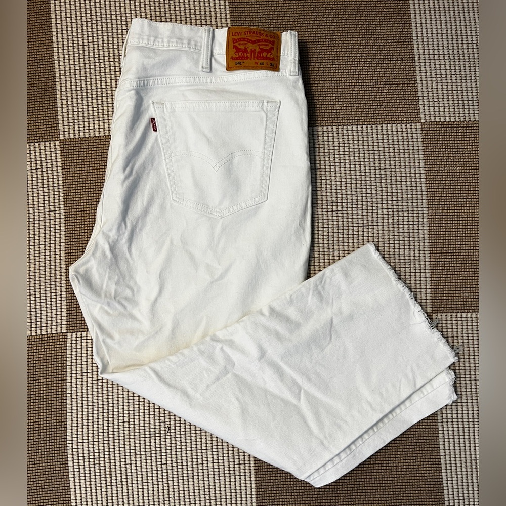 Levi's Men's Crisp White Straight Jeans